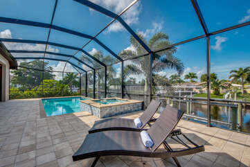 Vacation rental with pool and spa