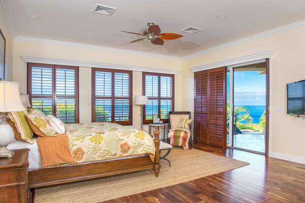 Master Bedroom with Gorgeous Ocean Views!