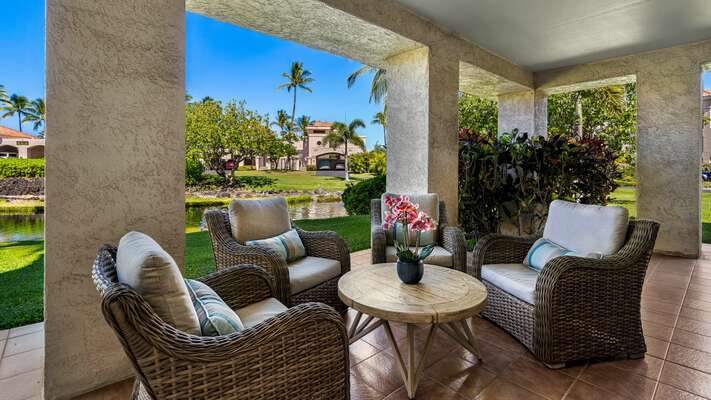 Lanai offers serene view of the Lagoon
