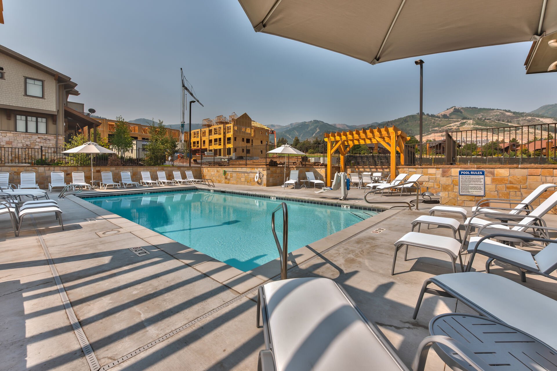 Blackstone Clubhouse with Year-round Heated Pool, Hot Tub and Plenty of Patio Seating