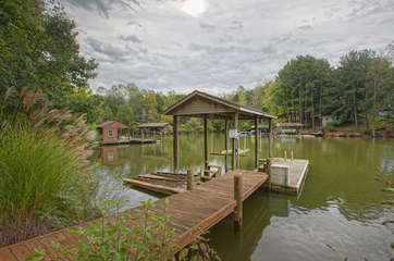 Our Rental on Smith Mountain Lake, VA Includes a Dock