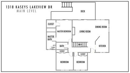 Main Level Layout of our Lighthouse Landing Rental Property