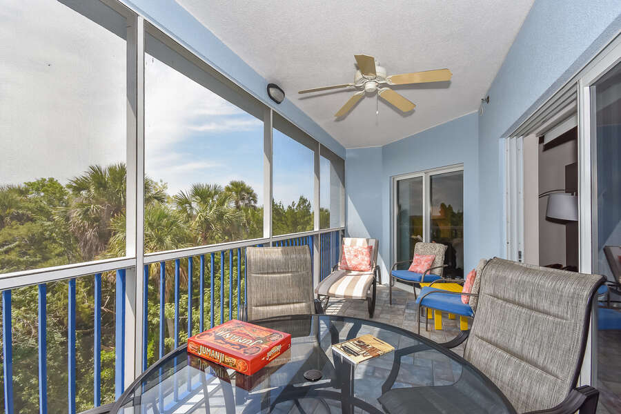 Balcony of this Vacation Rental Near New Smyrna Beach FL