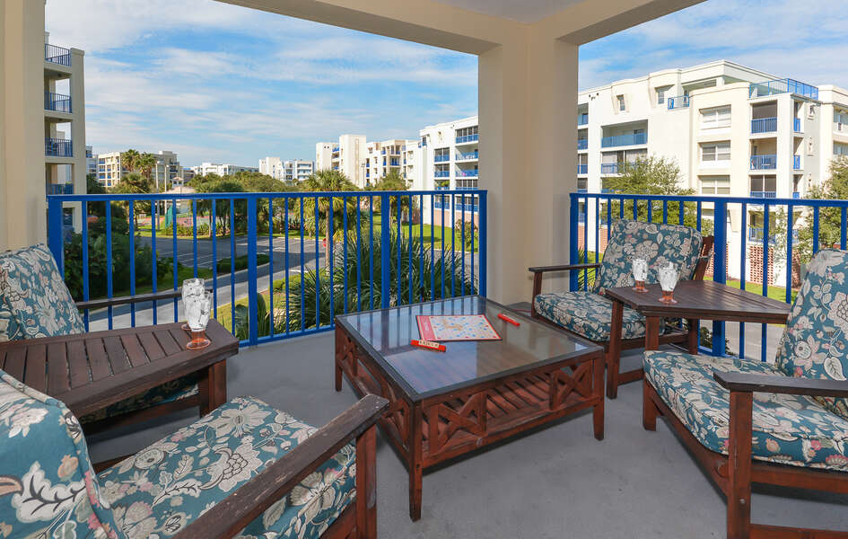 Balcony of this New Smyrna Beach vacation rental