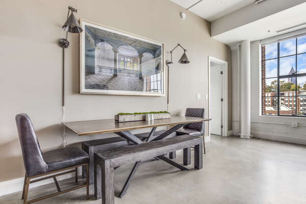 Dining Area in our Rental Near Atlanta with Seating for 6+