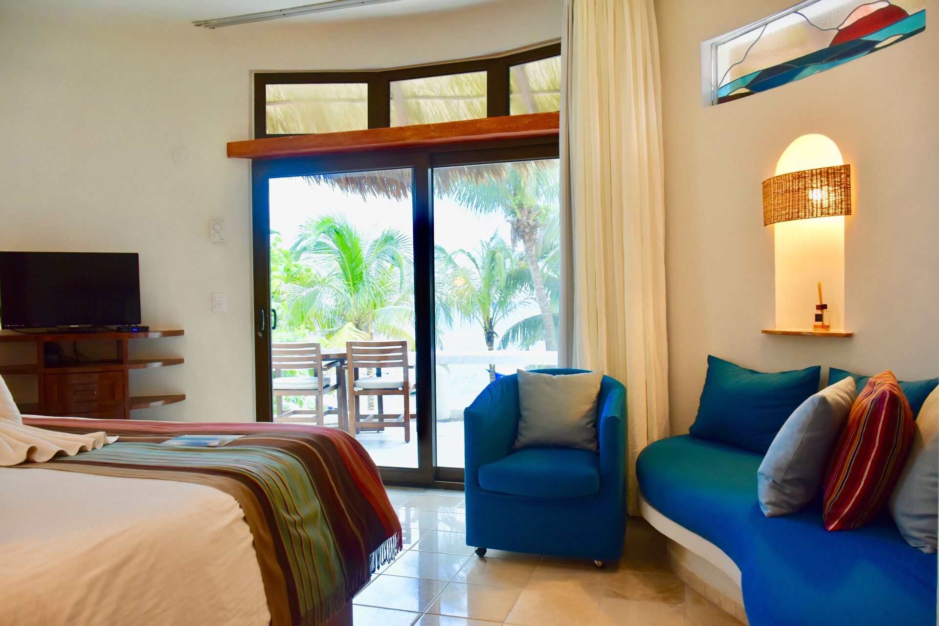 Fully furnished ocean front suite.