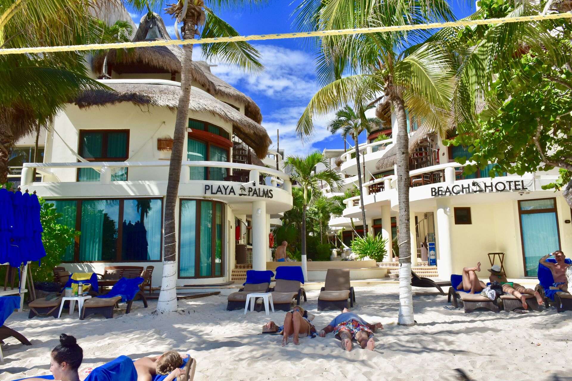 Playa Palms, ocean front hotel.