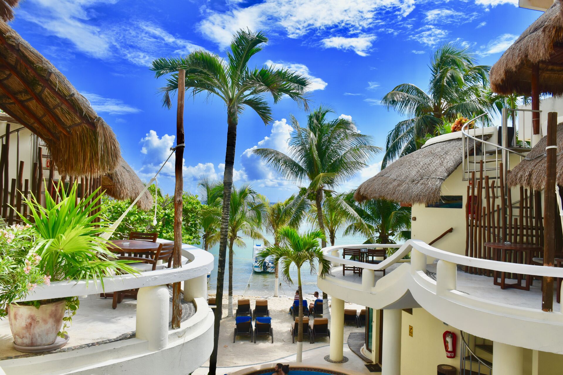 Playa Palms ocean front hotel.