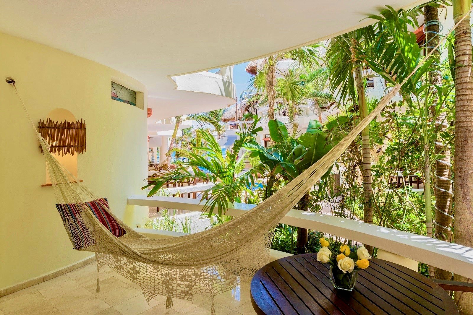 Private relaxing area.