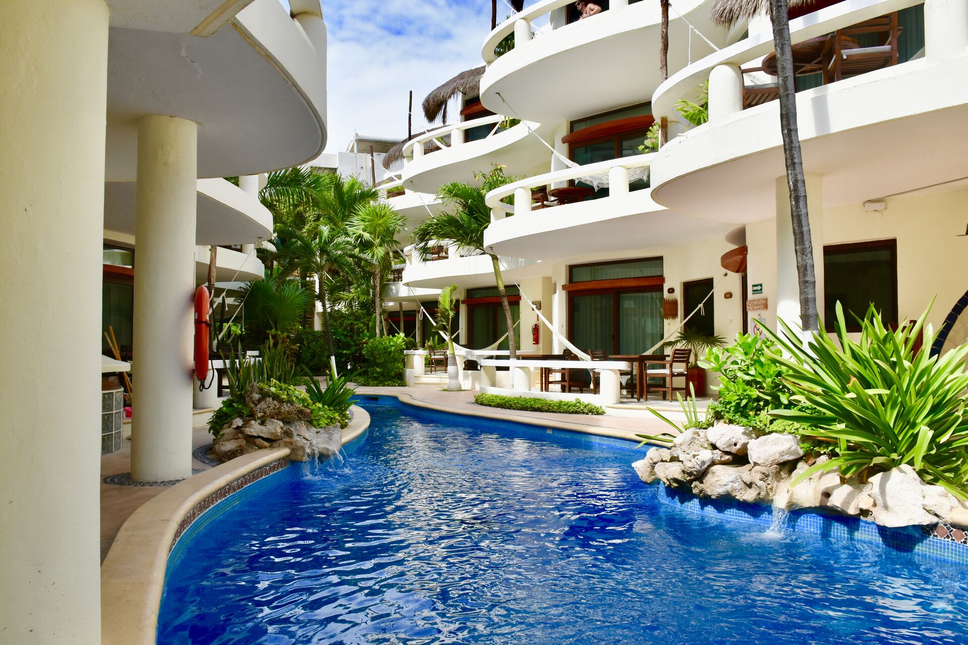 Playa Palms hotel pool.