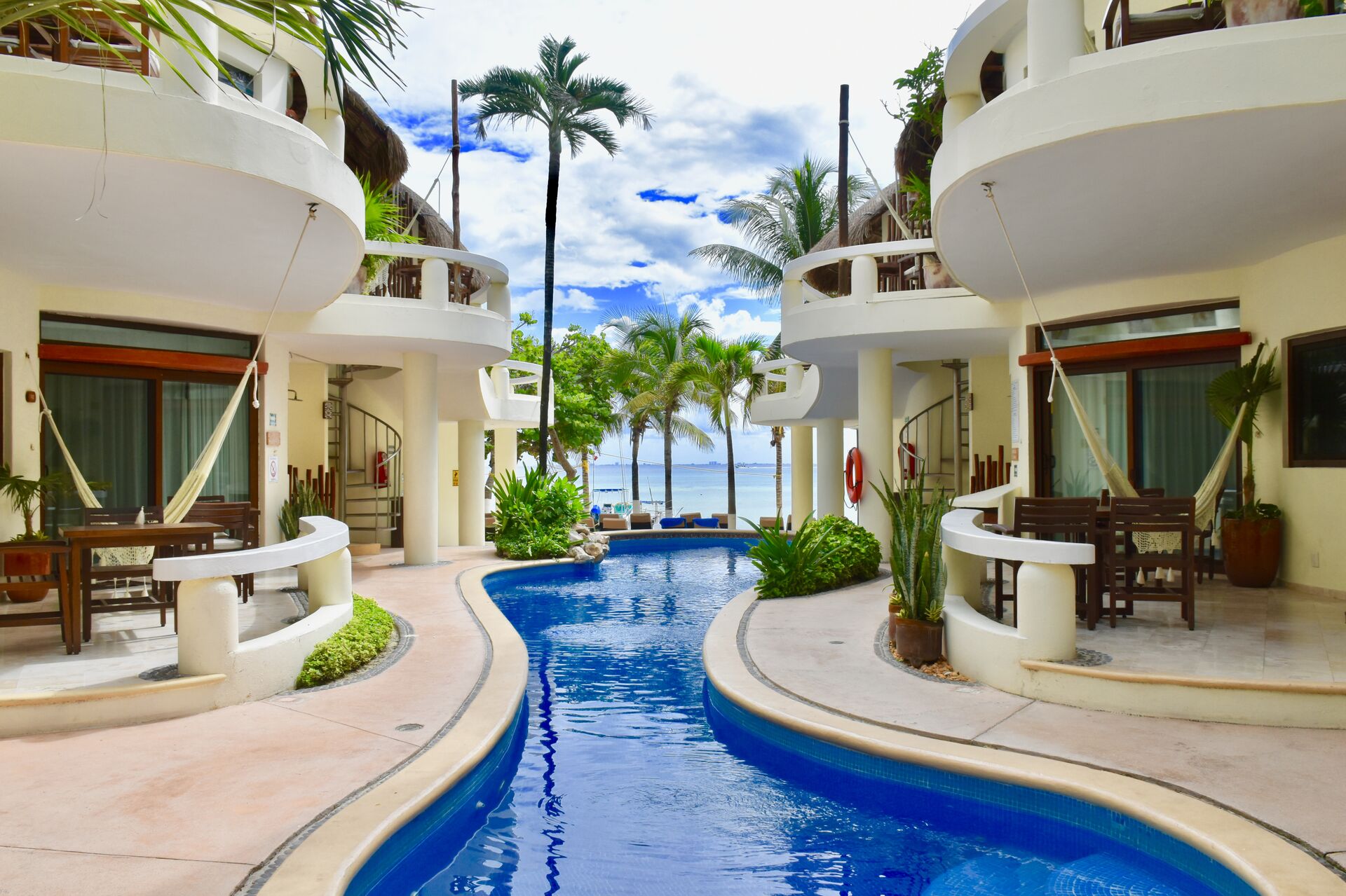 Playa Palms ocean front pool.