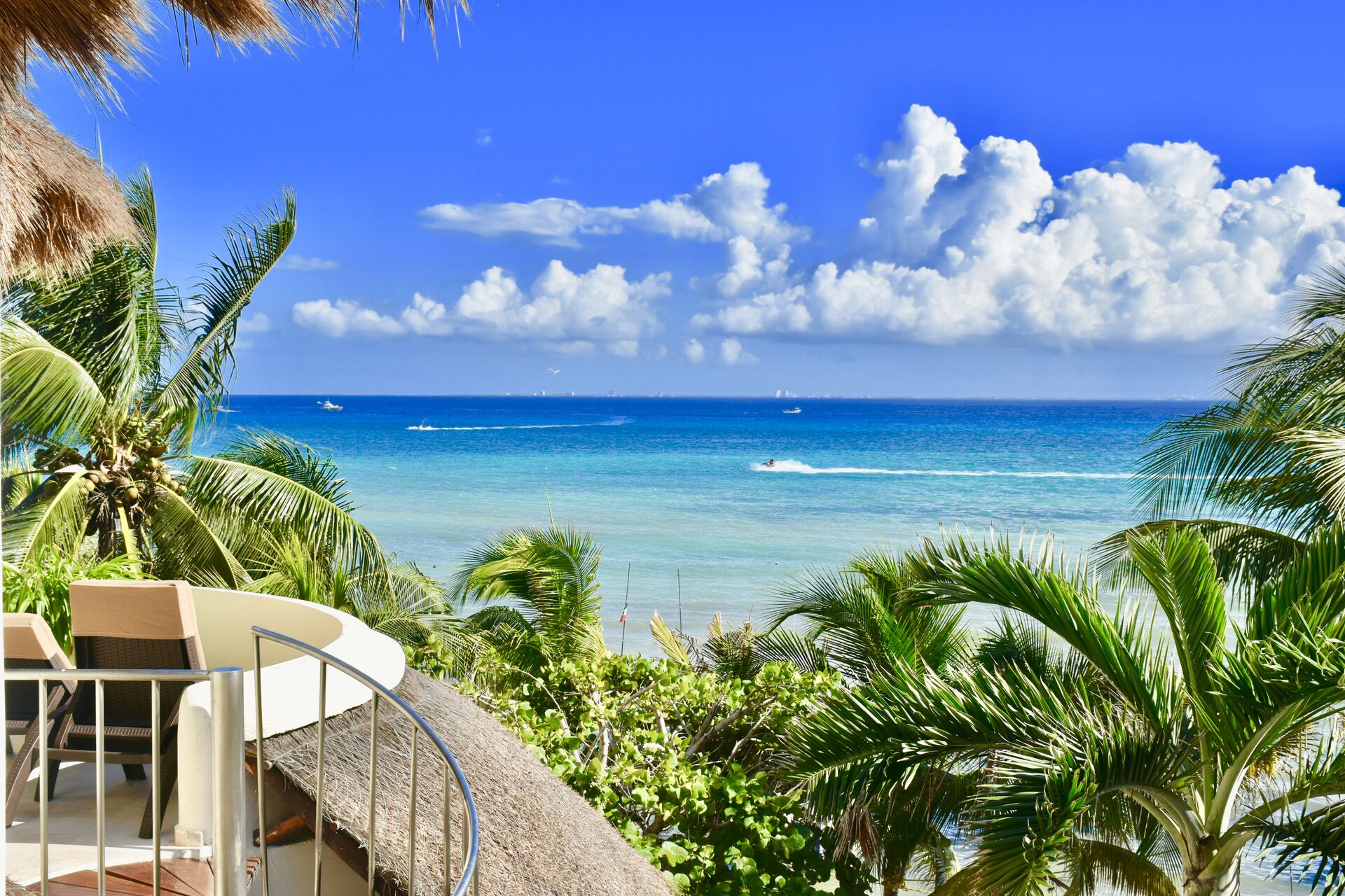 Playa Palms ocean front hotel.