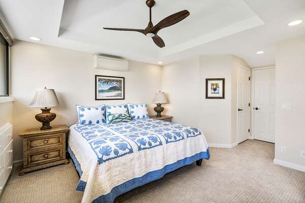 Bedroom 3 with King Bed at Kona Hawaii Vacation Rentals
