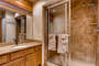 This is the master bath with a walk-shower.