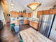 The kitchen has stainless steel appliances and everything need for great meals!