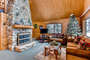 This darling cabin has only luxurious amenities and is decorate in cute mountain decor.