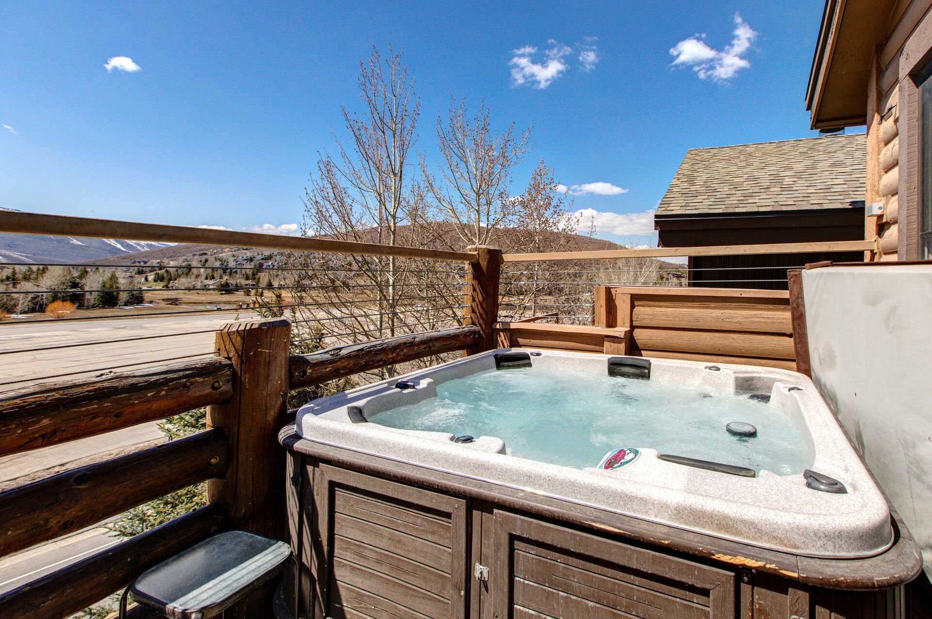 Private Deck with a New a 3-Person Hot Tub