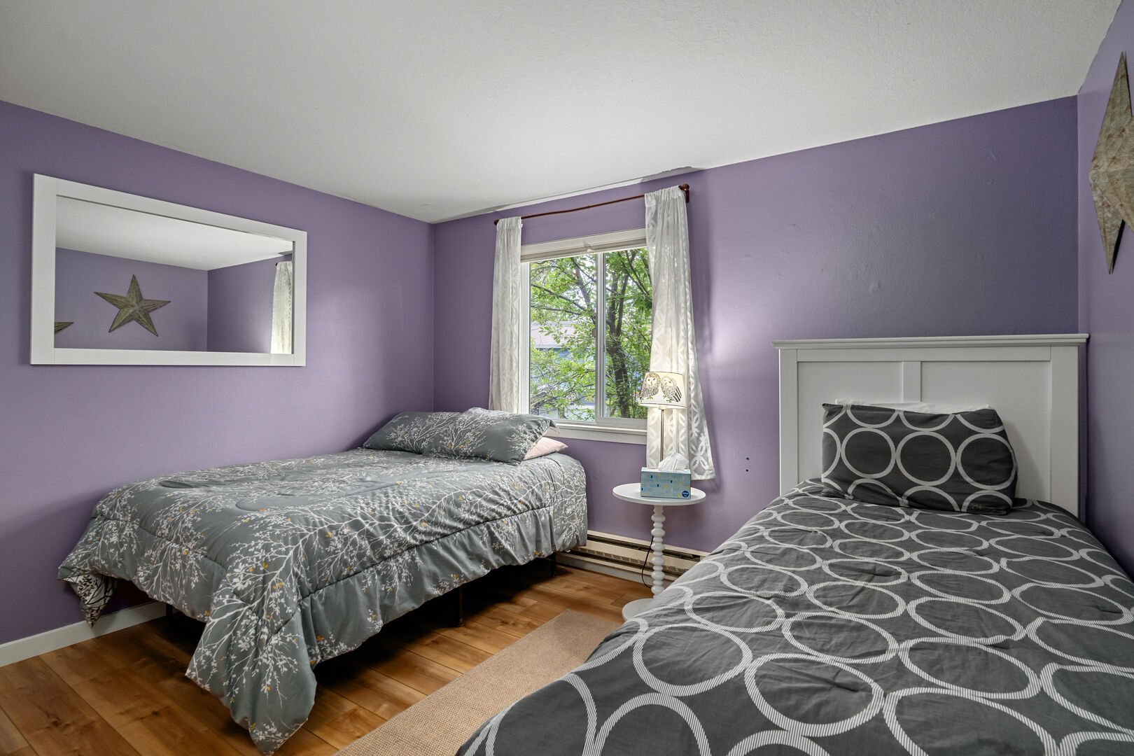 Bedroom 3 Features a Queen and Twin Bed