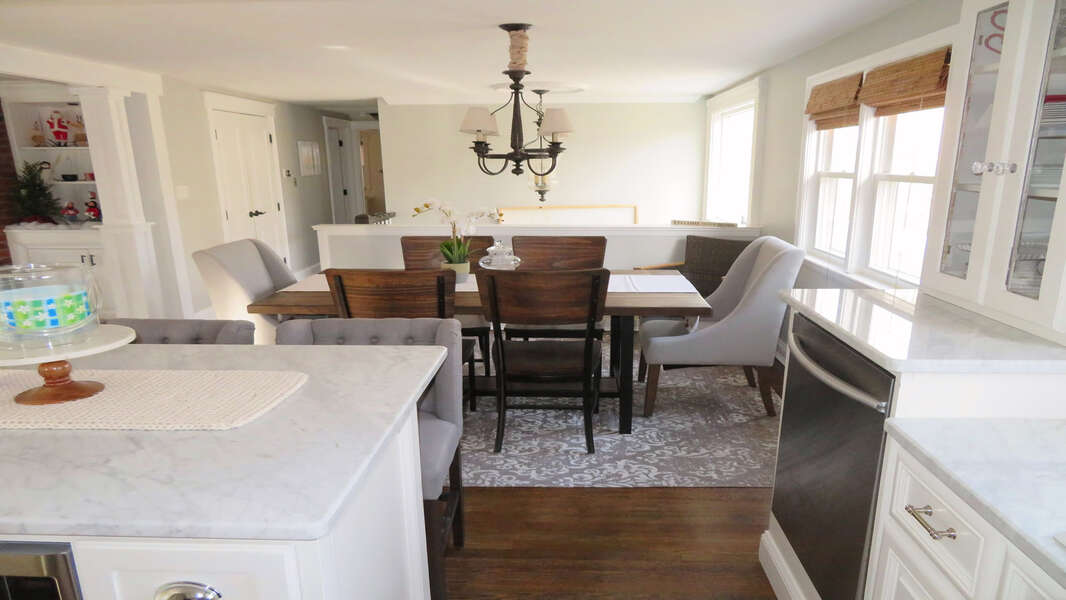 View of open dining area from kitchen - 10 Seventh Street Harwich Cape Cod - New England Vacation Rentals