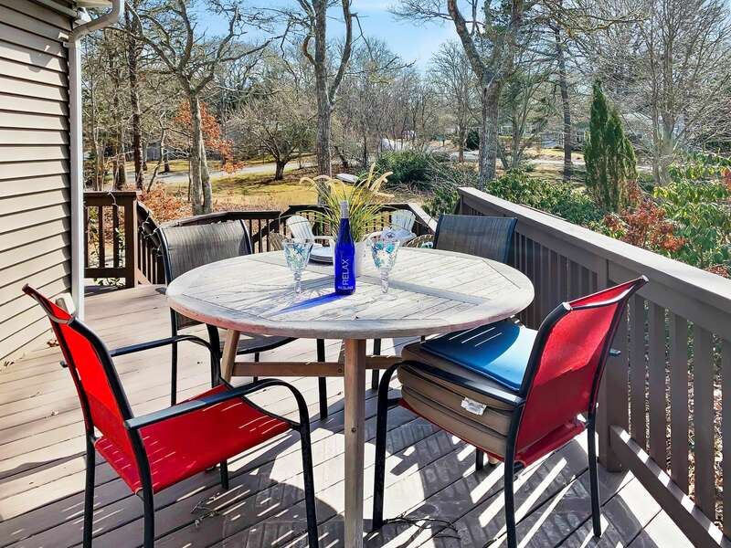 Enjoy outdoor dining at- 10 Seventh Street Harwich Cape Cod - New England Vacation Rentals