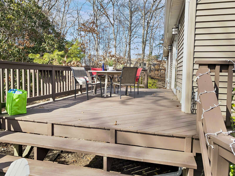 Large two-tier deck for entertaining - 10 Seventh Street Harwich Cape Cod - New England Vacation Rentals