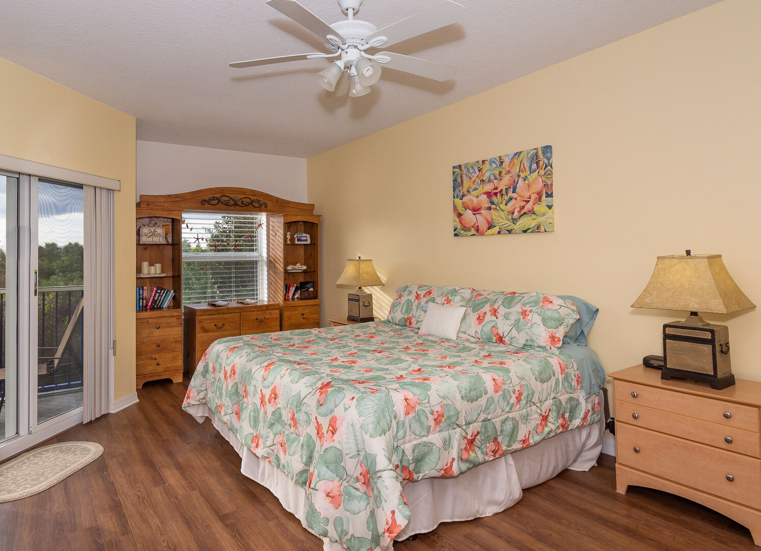 Bedroom in our condo rental in New Smyrna Beach