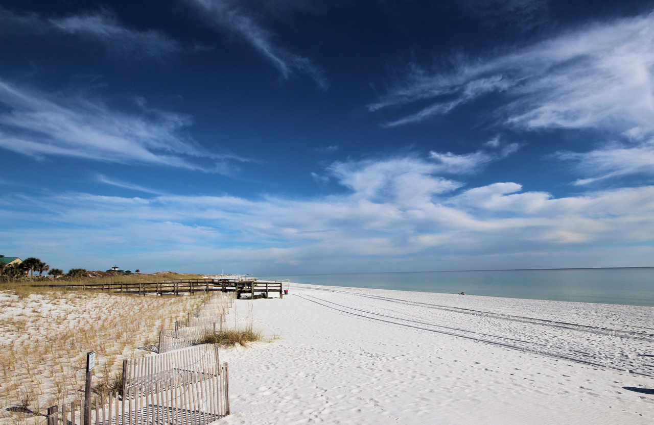 White sandy beach White sandy beach