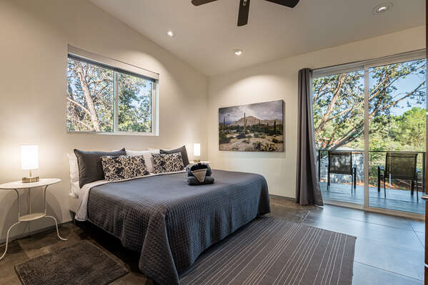 Master Bedroom with King Bed and En Suite