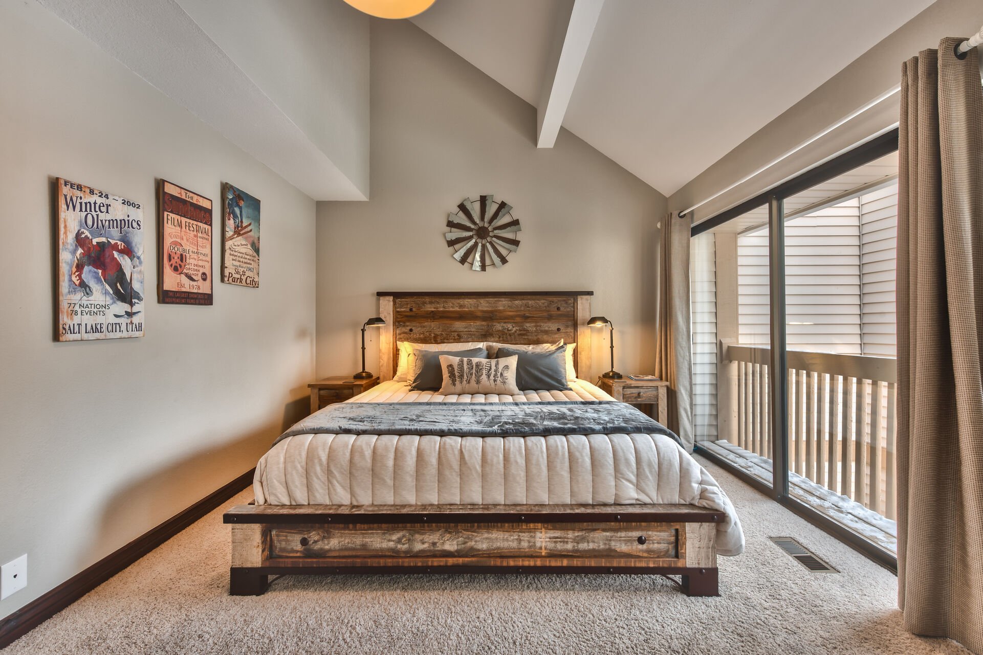Second Level Master Bedroom with King Bed