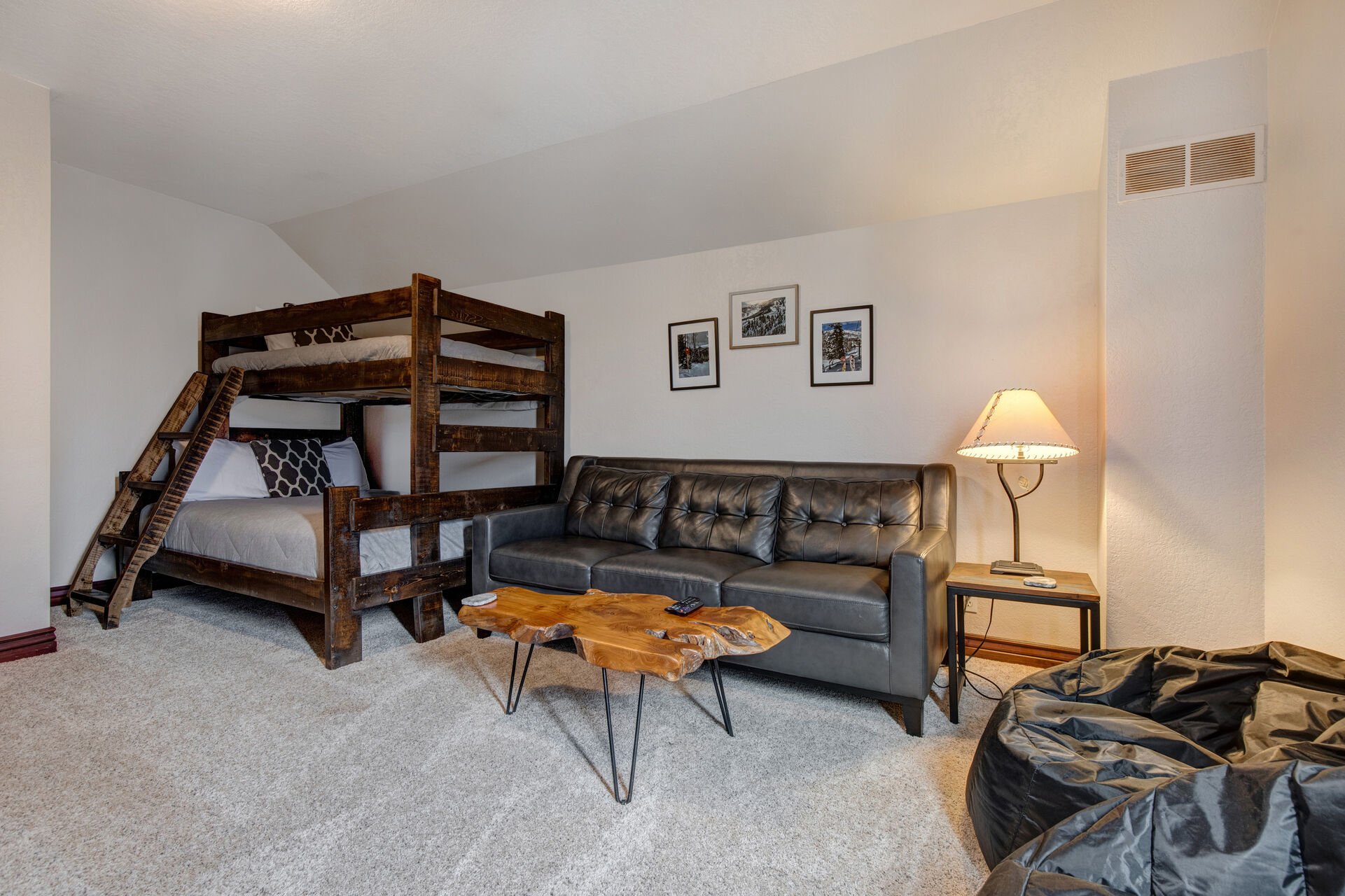 Third Level Bedroom 3 with Twin over Queen Bunk Beds, Smart TV with Netflix