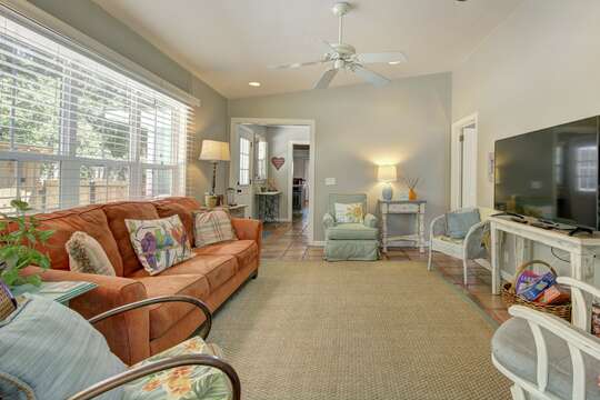 Living Area leads to enclosed back porch