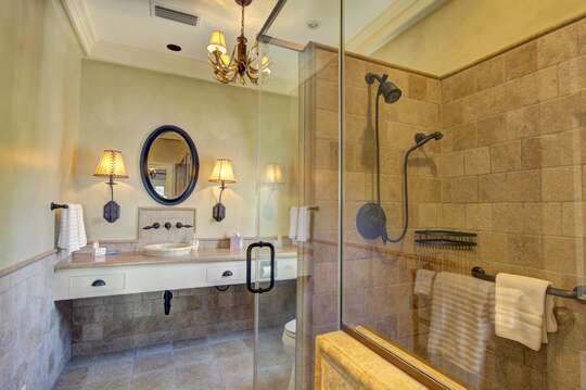 Bathroom features walk-in shower