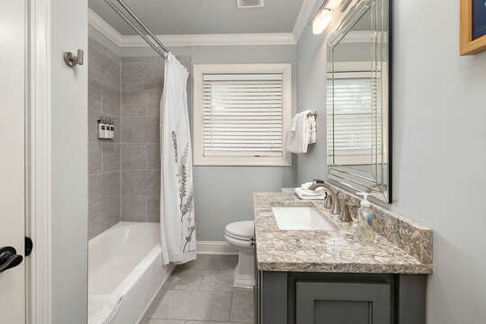 Guest Bathroom features tub/shower combo