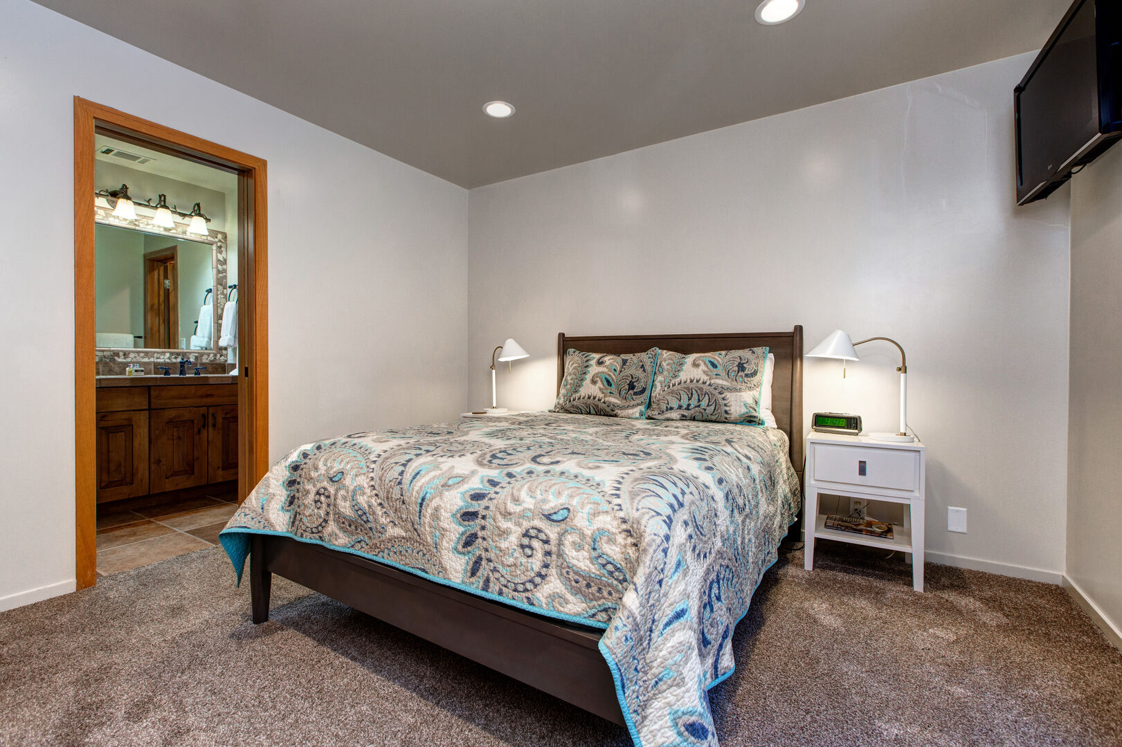 Abode at Stag Lodge | Queen Bedroom #3 with full ensuite bathroom, Level 2
