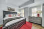 7th Bedroom with Red and Grey Decor
