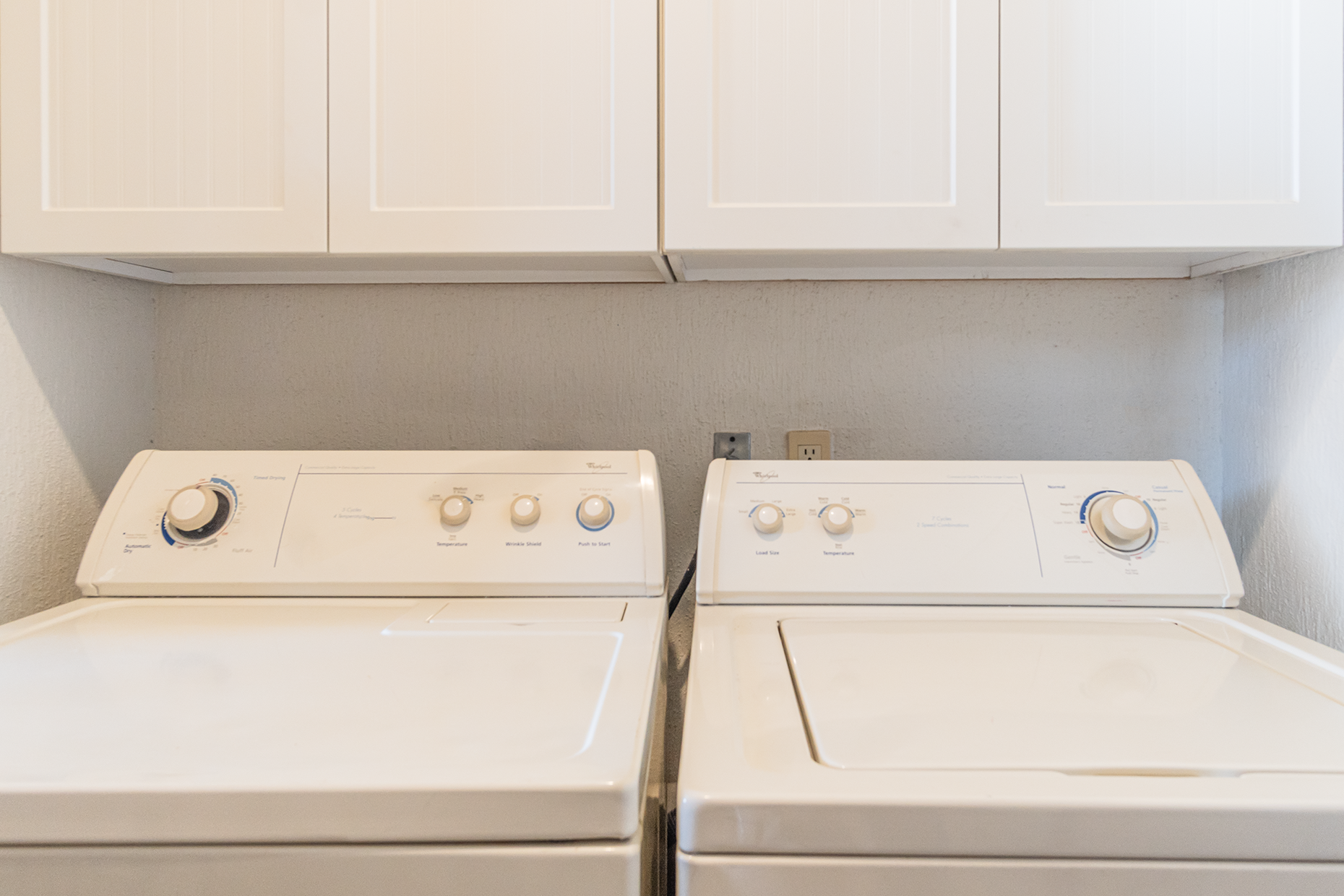 Washer and dryer in utility room