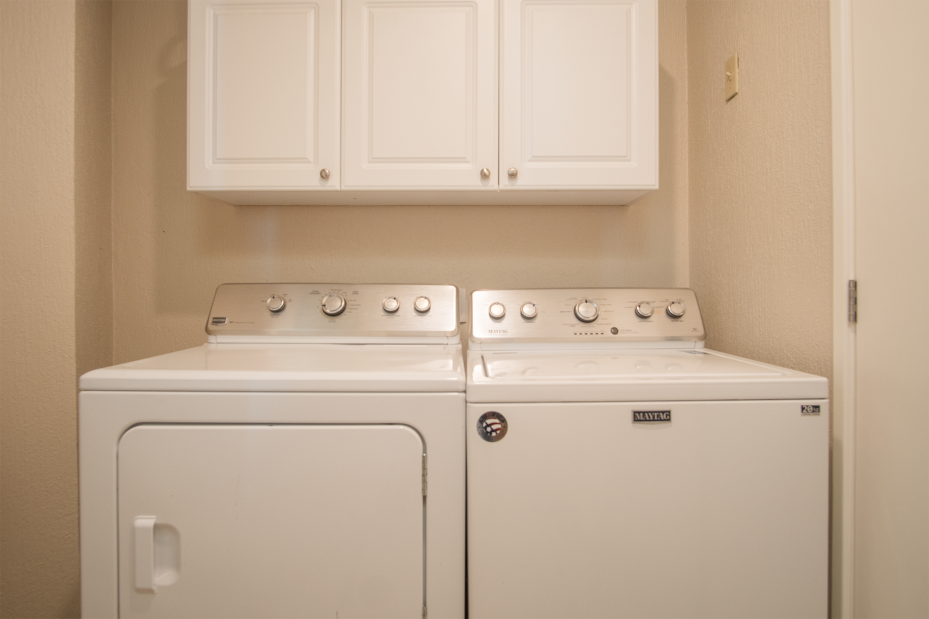 laundry room in the hall