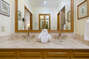 Master bath with double vanities