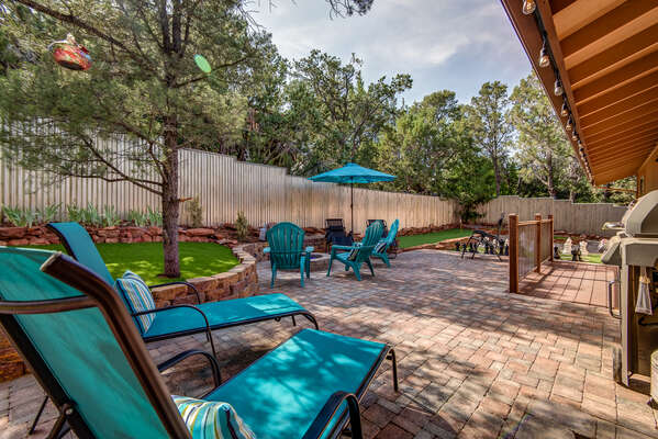 Lounge Amongst the Many Shaded Areas or Enjoy the Fire Pit on a Cool Evening