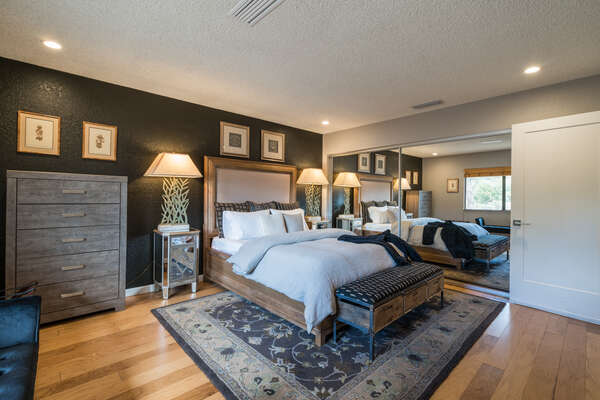 Master Bedroom with a Queen Bed and Private Bath
