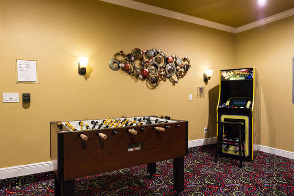 After movies, play a multi-arcade game or challenge family members to foosball