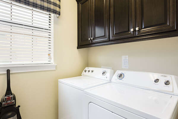 Your home comes equipped with a washer and dryer