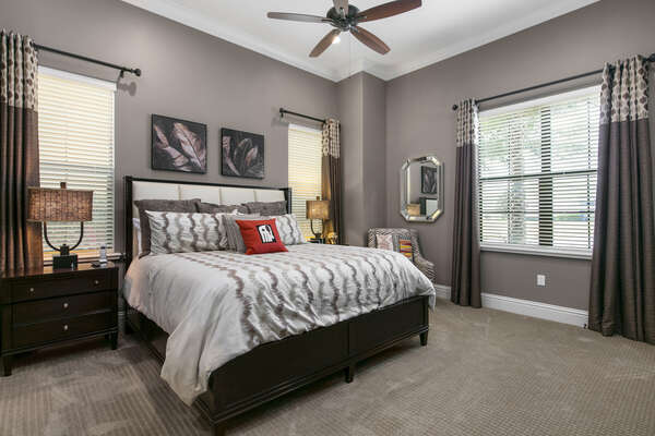 Master Suite #4 is a first floor bedroom featuring a King bed and modern design
