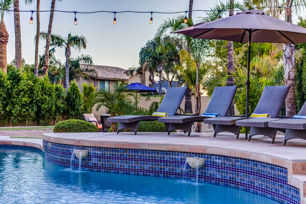 Incredible pool and resort style lounge