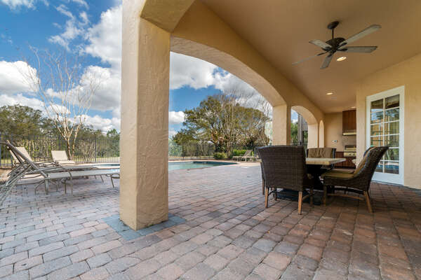 Enjoy the gorgeous Florida weather from your own private patio