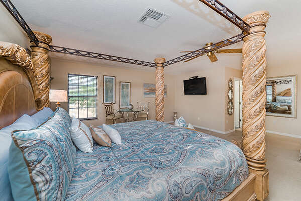 Relax in this light and airy upstairs queen bedroom