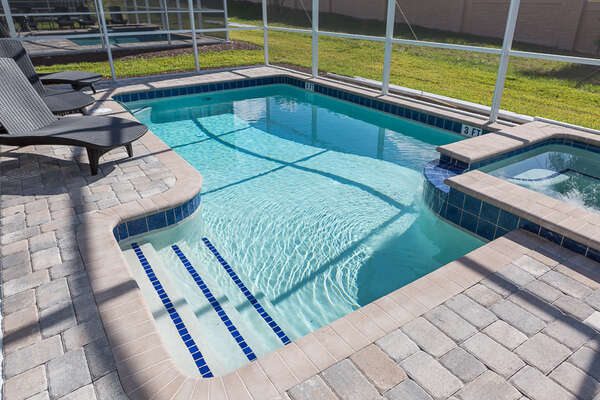Walk-in Pool and Hot Tub