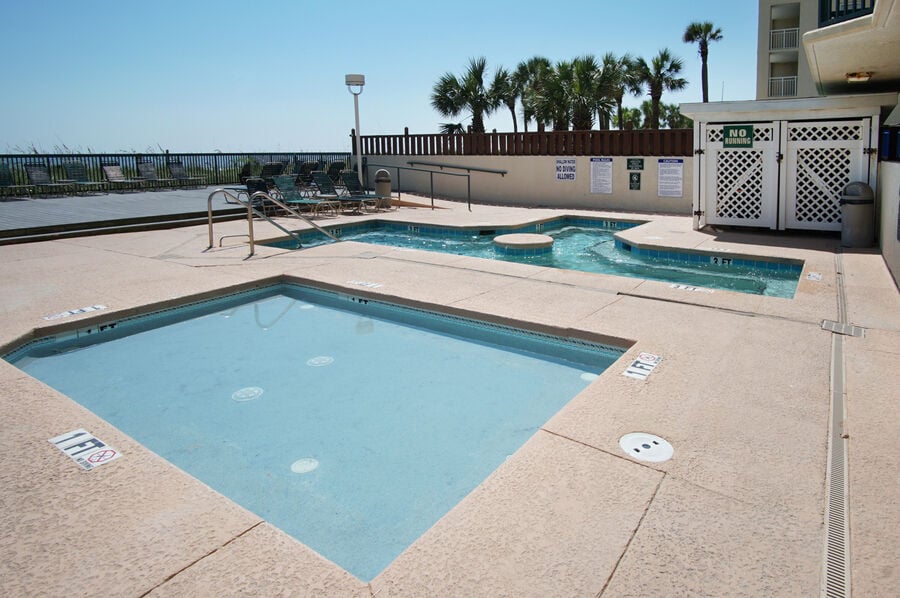 Ashworth 1704 oceanfront vacation rental in Ocean Drive, North Myrtle Beach | pool 2 | Thomas Beach Vacations