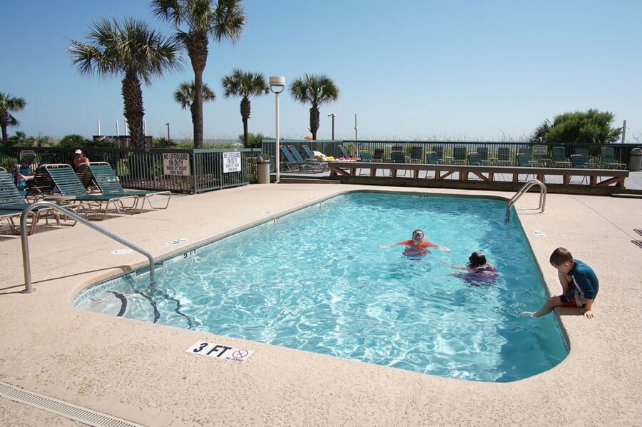 Ashworth 1704 oceanfront vacation rental in Ocean Drive, North Myrtle Beach | pool 1 | Thomas Beach Vacations