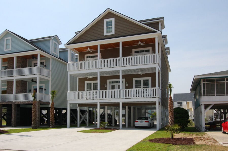 Another Day in Paradise vacation rental in Cherry Grove, North Myrtle Beach | building view | Thomas Beach Vacations
